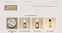 Desktop Screenshot of danuskincare.com